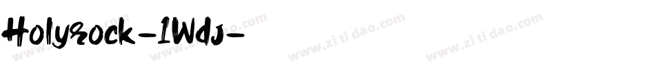 Holyrock-1Wdj字体转换