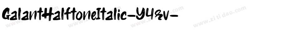 GalantHalftoneItalic-Y4rv字体转换