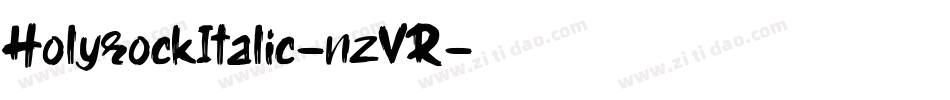 HolyrockItalic-nzVR字体转换