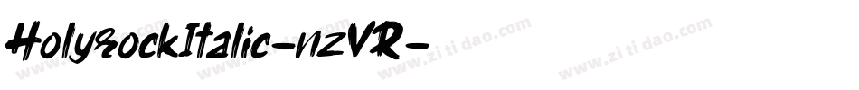 HolyrockItalic-nzVR字体转换