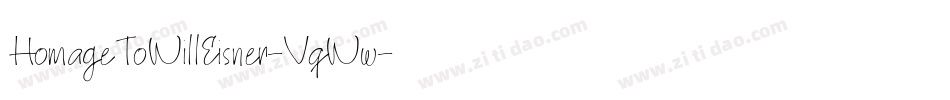 HomageToWillEisner-VqWw字体转换
