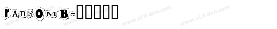 RANSOMB字体转换