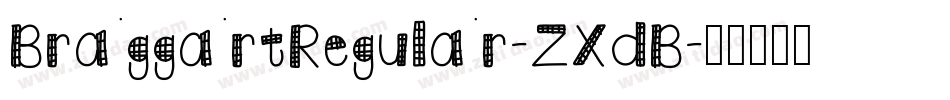 BraggartRegular-ZXdB字体转换