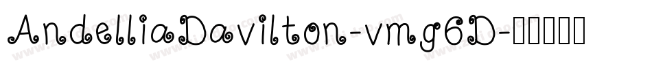 AndelliaDavilton-vmg6D字体转换