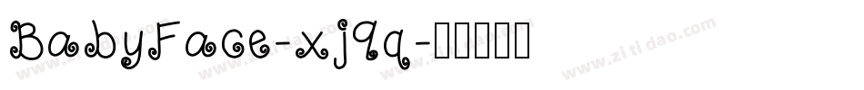 BabyFace-xj9q字体转换