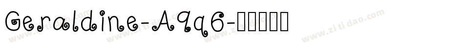 Geraldine-A9q6字体转换