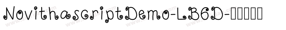 NovithascriptDemo-LB6D字体转换