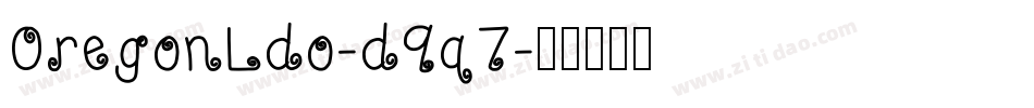 OregonLdo-d9q7字体转换