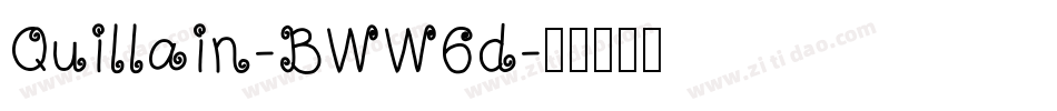 Quillain-BWW6d字体转换