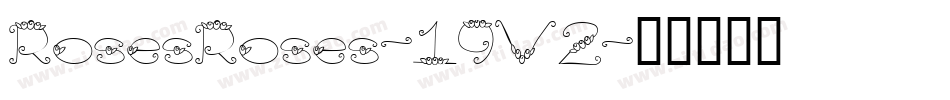 RosesRoses-19V2字体转换