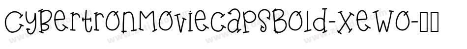 CybertronMoviecapsBold-XeWo字体转换
