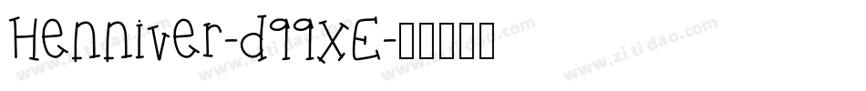 Henniver-d99XE字体转换