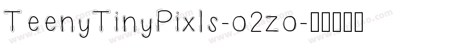 TeenyTinyPixls-o2zo字体转换