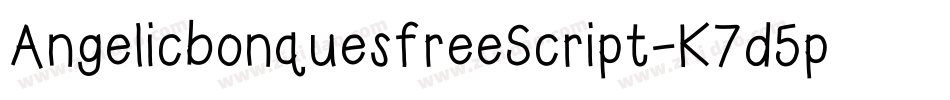 AngelicbonquesfreeScript-K7d5p字体转换