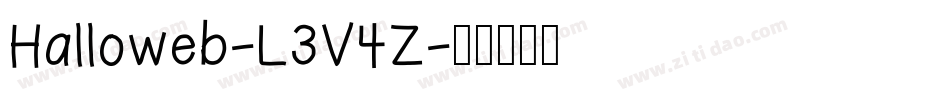 Halloweb-L3V4Z字体转换