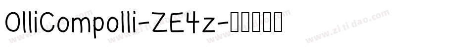 OlliCompolli-ZE4z字体转换