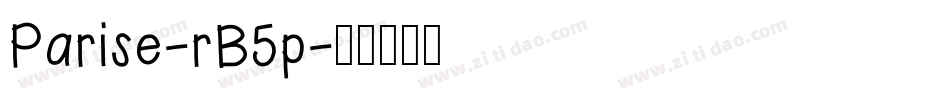 Parise-rB5p字体转换 Parise-rB5p字体转换