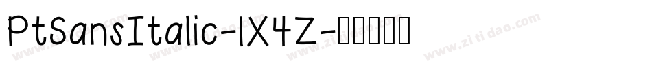 PtSansItalic-1X4Z字体转换
