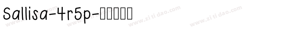 Sallisa-4r5p字体转换 Sallisa-4r5p字体转换