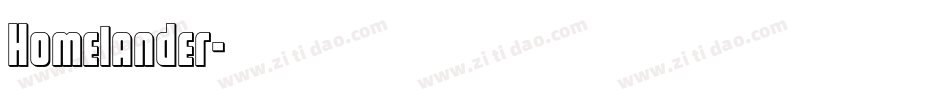 Homelander字体转换