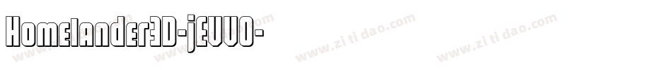 Homelander3D-jEVVO字体转换