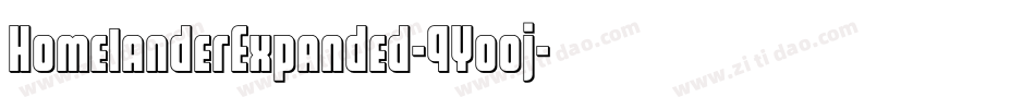 HomelanderExpanded-9Yooj字体转换