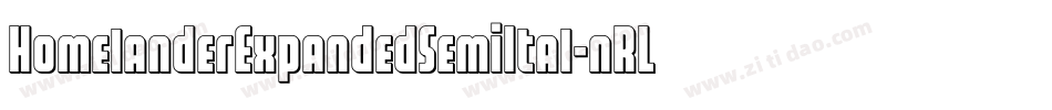 HomelanderExpandedSemiItal-nRLLV字体转换