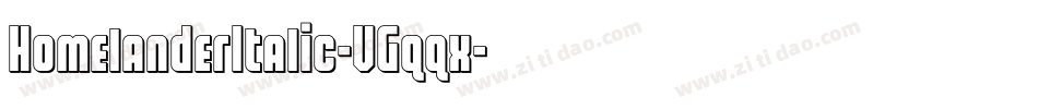HomelanderItalic-VGqqx字体转换