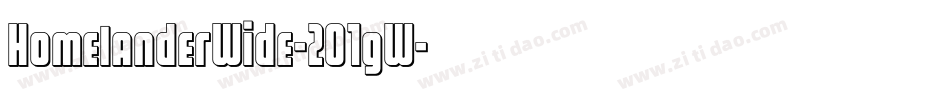 HomelanderWide-2O1gW字体转换