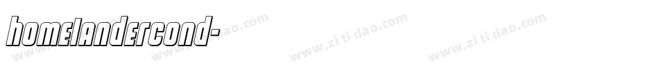 homelandercond字体转换