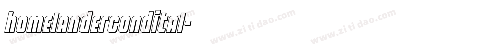 homelandercondital字体转换
