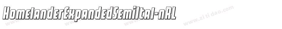 HomelanderExpandedSemiItal-nRLLV字体转换