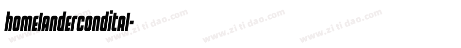 homelandercondital字体转换