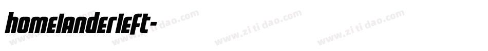 homelanderleft字体转换