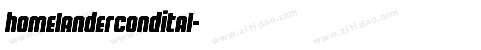 homelandercondital字体转换