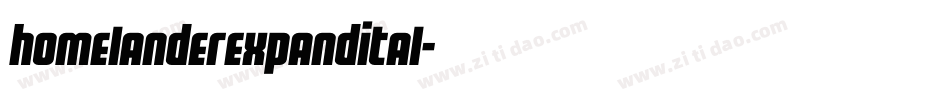 homelanderexpandital字体转换