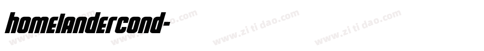 homelandercond字体转换