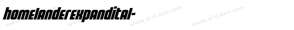 homelanderexpandital字体转换