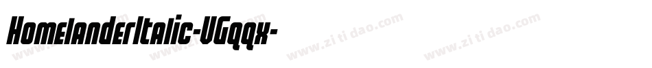 HomelanderItalic-VGqqx字体转换
