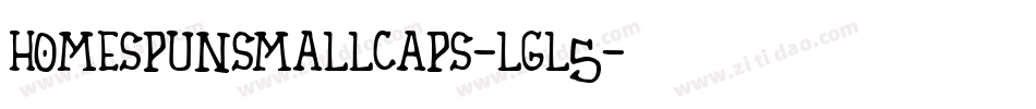HomespunSmallCaps-lgL5字体转换