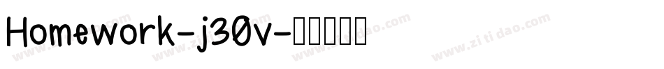 Homework-j30v字体转换