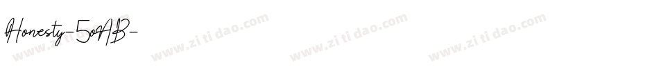 Honesty-5oAB字体转换