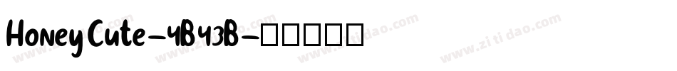 HoneyCute-4B43B字体转换