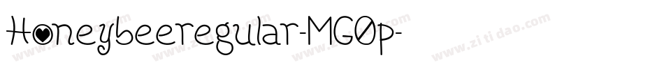 Honeybeeregular-MG0p字体转换