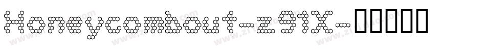 Honeycombout-z91X字体转换