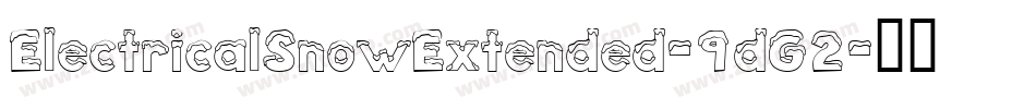 ElectricalSnowExtended-9dG2字体转换