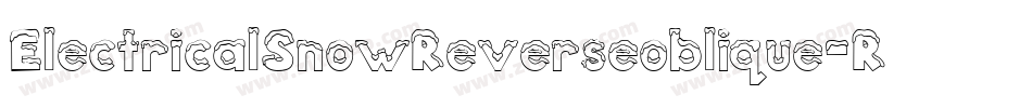 ElectricalSnowReverseoblique-RPnE字体转换
