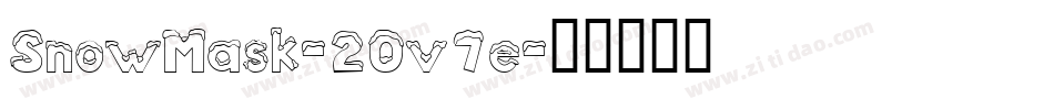 SnowMask-2Ov7e字体转换
