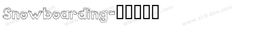Snowboarding字体转换