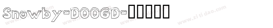 Snowby-DO0GD字体转换